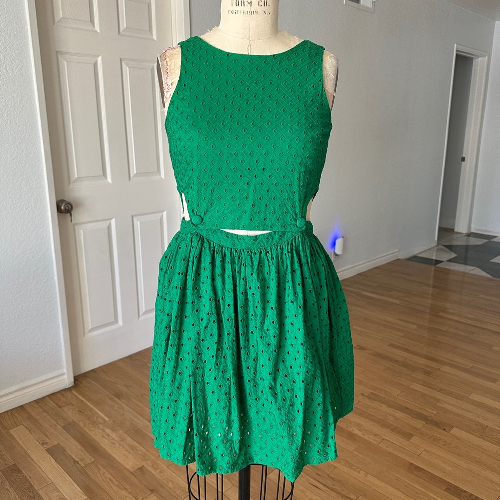 Topshop Vibrant Green Dress